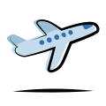 Flugzeug Abflug icon