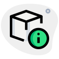 Dimension information of 3D printing cubic shape prototype icon