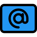 Email address contact card icon