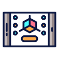 Smartphone Artificial intelligence icon