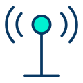 antenna-esterna-notizie-kiranshastry-lineal-color-kiranshastry icon