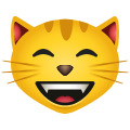 웃는 고양이와 웃는 눈 icon