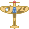 aereo da caccia della seconda guerra mondiale icon