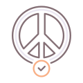 Peaceful icon