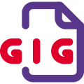 GIG files is GigaStudio picture produced by Tascam software developer. icon