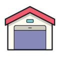 Garage ouvert icon