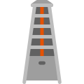 chauffe-terrasse pyramidal icon
