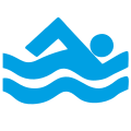 Schwimmen Rückansicht icon