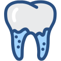 Decayed tooth icon