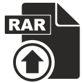 Upload RAR File icon