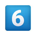 keycap-dígito-seis-emoji icon