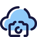 Cloud photo icon