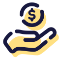 Coin in Hand icon