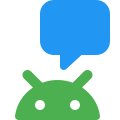 Messenger and chat program on Android operating software icon