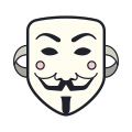 Guy-Fawkes-Maske icon