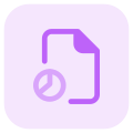 Commerce stream exam for pie chart layout analysis icon