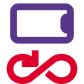 Smartphone screen or compass arrow calibration tool icon