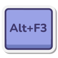 Alt-plus-F3-Taste icon