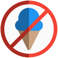 No ice cream allowed in a movie theater location icon