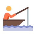 Fisherman In A Boat icon