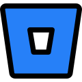 Bitbucket is a web-based version control repository hosting service icon