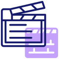 Clapperboard icon