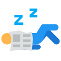 спящий бездомный icon