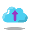 In die Cloud laden icon