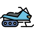 Snow mobile icon