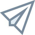 Aereo di carta icon