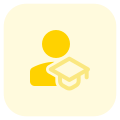 Graduate student social profile information of an online portal icon