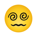 emoji de rosto com olhos em espiral icon