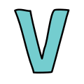 V icon