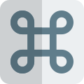 Macintosh command logotype for basic function key icon