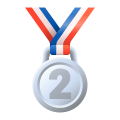 Emoji-medalla-del-segundo-lugar icon