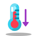 Термометр вниз icon