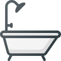 Dusche und Badewanne icon