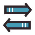 Flèches Tri Horizontal icon