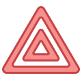 Avertissement de danger clignotant icon