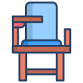 Wooden School Chair icon