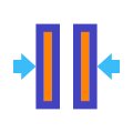 Fusionner verticalement icon