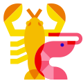 Crevettes et homard icon