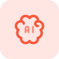 Artificial intelligence brainstorming with their Technology isolated on a white background icon