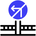 Driver Safety No Turn icon