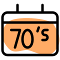 Seventies classic music playback media gerne layout icon