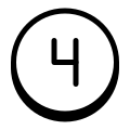 Circled 4 C icon