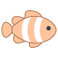 Poisson clown icon