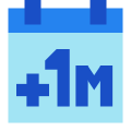 Плюс 1 месяц icon