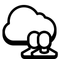 Группа облачных пользователей icon