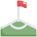 Fútbol Corner Filled icon